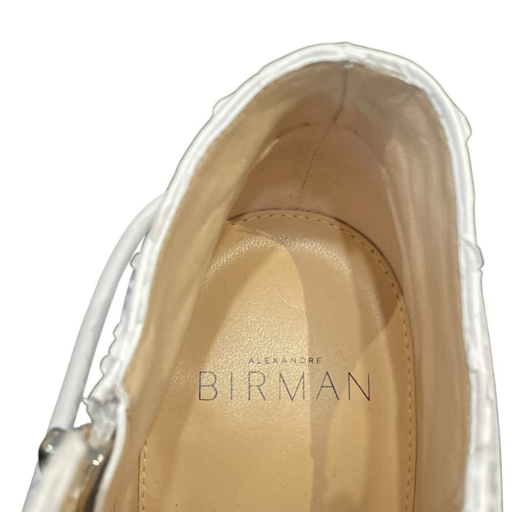 Alexandre Birman White Python Strappy Heeled Evel… - image 8